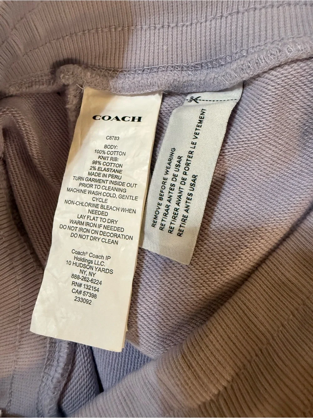 Womans Coach Essential Joggers in Lavender - Small